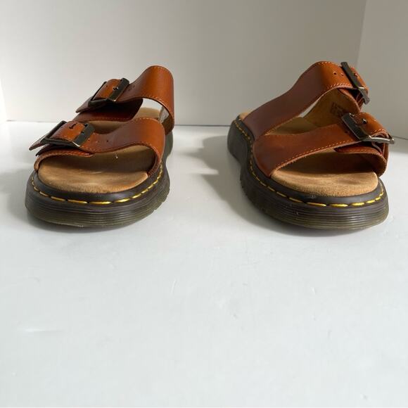 Dr Martens Leather Buckle Josef Sandals Slides - Picture 3 of 16